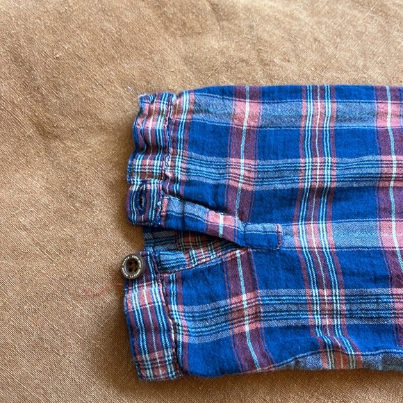 Maison Scotch Plaid blouse with fringe, 1 - Picture 6 of 8